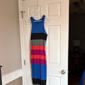 Express Vibrant Striped Maxi Dress